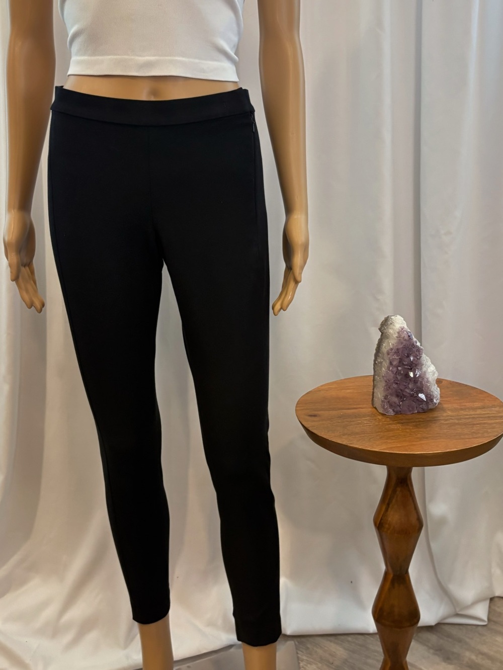Banana Republic Devon Legging-Fit Bi-Stretch Ankle Pants Black - Size 2